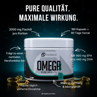 Dynamics - Omega3 180 Kapseln