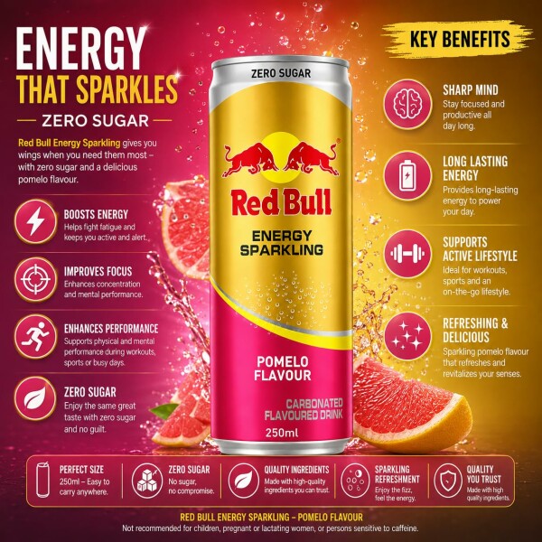 Red Bull ZERO Sugar aus Thailand - 250ml
