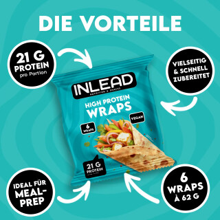 Inlead - High Protein Wraps - 372g