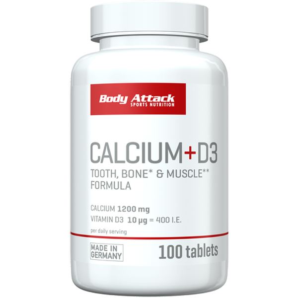 Body Attack - Calcium + D3 - 100 Kapseln
