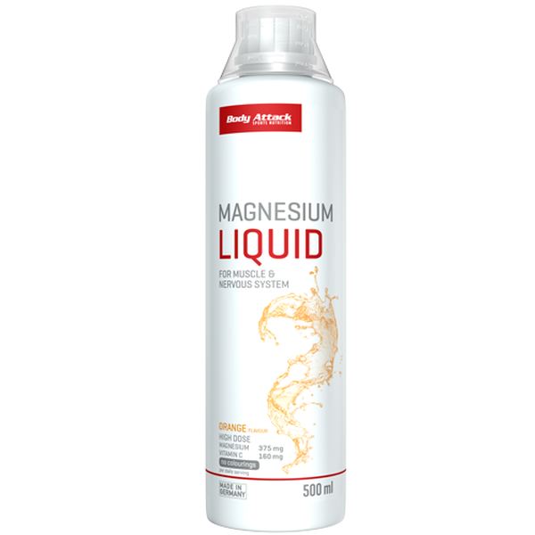 Body Attack - Magnesium Liquid - 500ml Orange