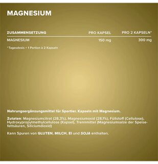 Ironmaxx - Magnesium - 130 Kapseln