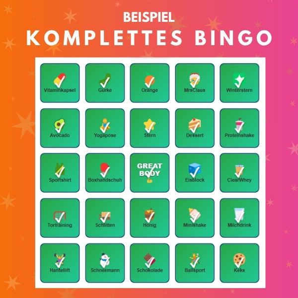 Great Body Bingo_komplettes Bingo